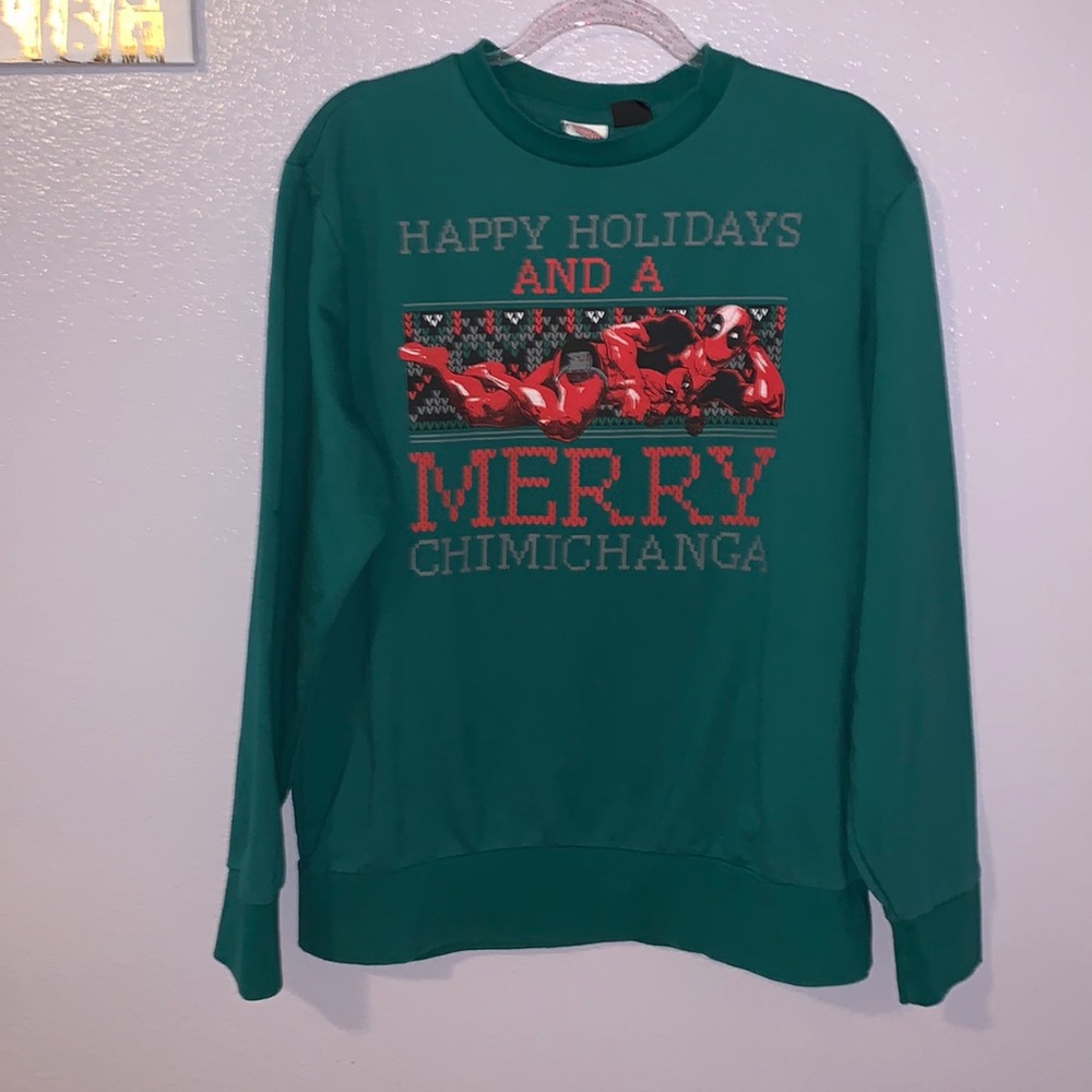 Marvel Spider-Man green Christmas Chimichanga sweater
